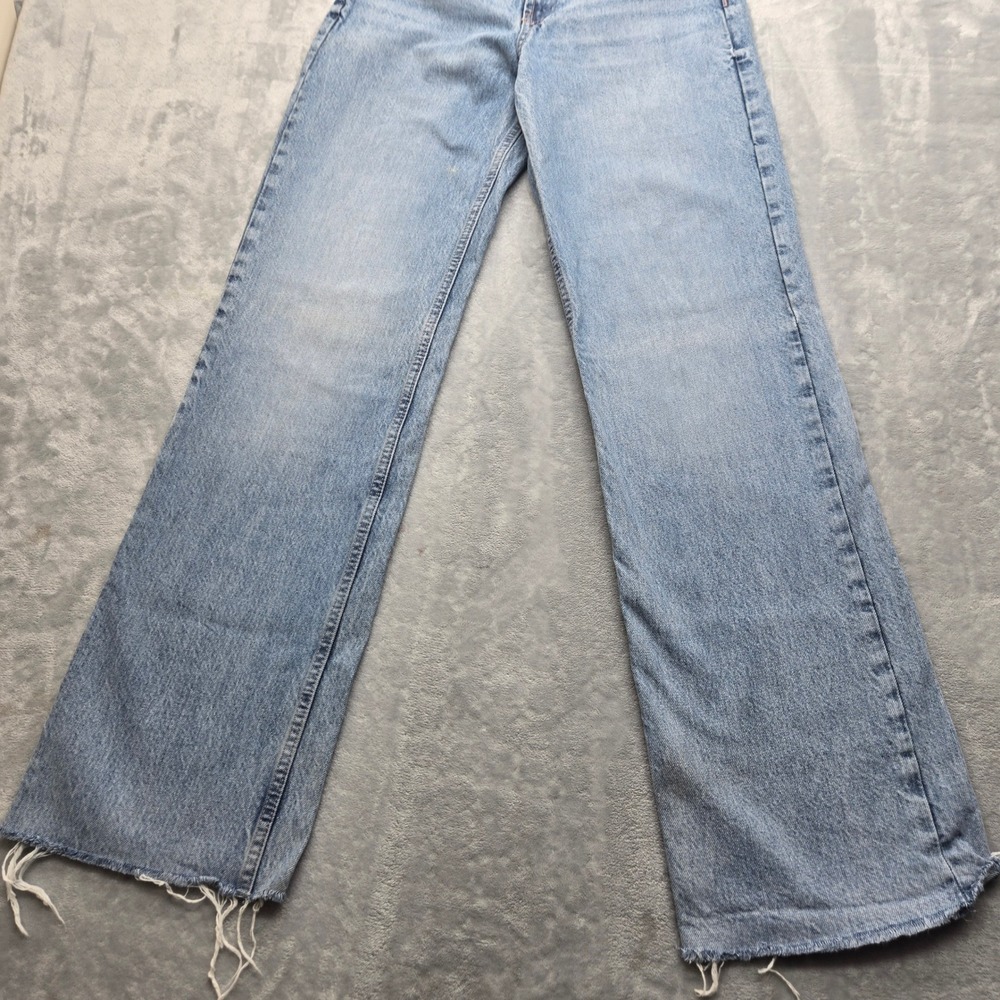 Zara Light Blue Wide Leg Jeans